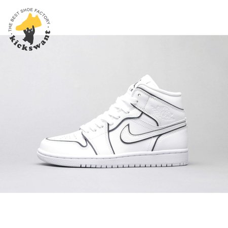 Air Jordan 1 Mid Iridescent Reflective White 36-46