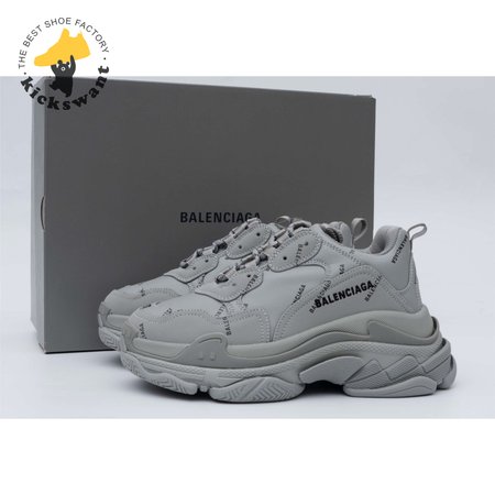 Balenciaga Triple S Allover Logo Gray SIZE: 35-45