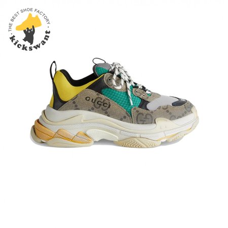 Gucci x Balenciaga The Hacker Project Triple S Beige Green Yellow Size 35-45