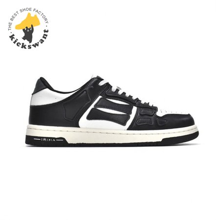 AMIRI Skel Top Low Black White Size 40-46