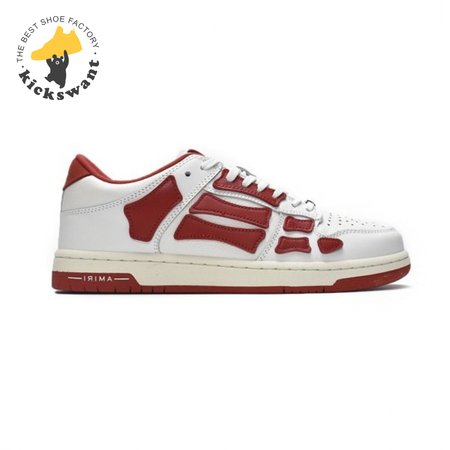 AMIRI Skel Top Low Whtie Red Size 40-46