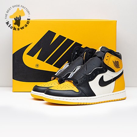 Air Jordan 1 High OG Yellow Toe Size 36-46