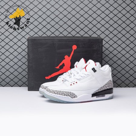 Jordan 3 Retro Free Throw Line White Cement 923096-101 Size 40-47