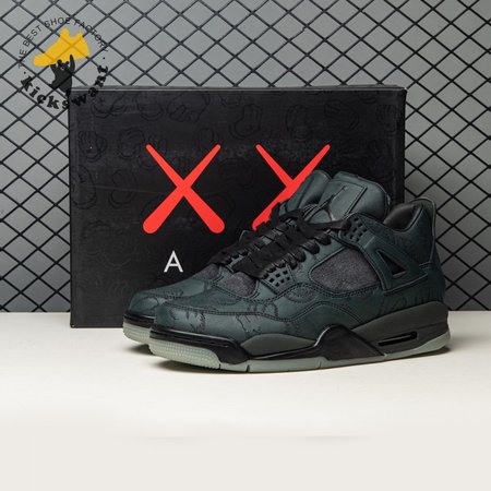 Jordan 4 Retro Kaws Black 930155-001 Size 40-46