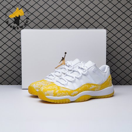 Jordan 11 Retro Low Tour Yellow Snakeskin (Women's) AH7860-107 Size 36-40